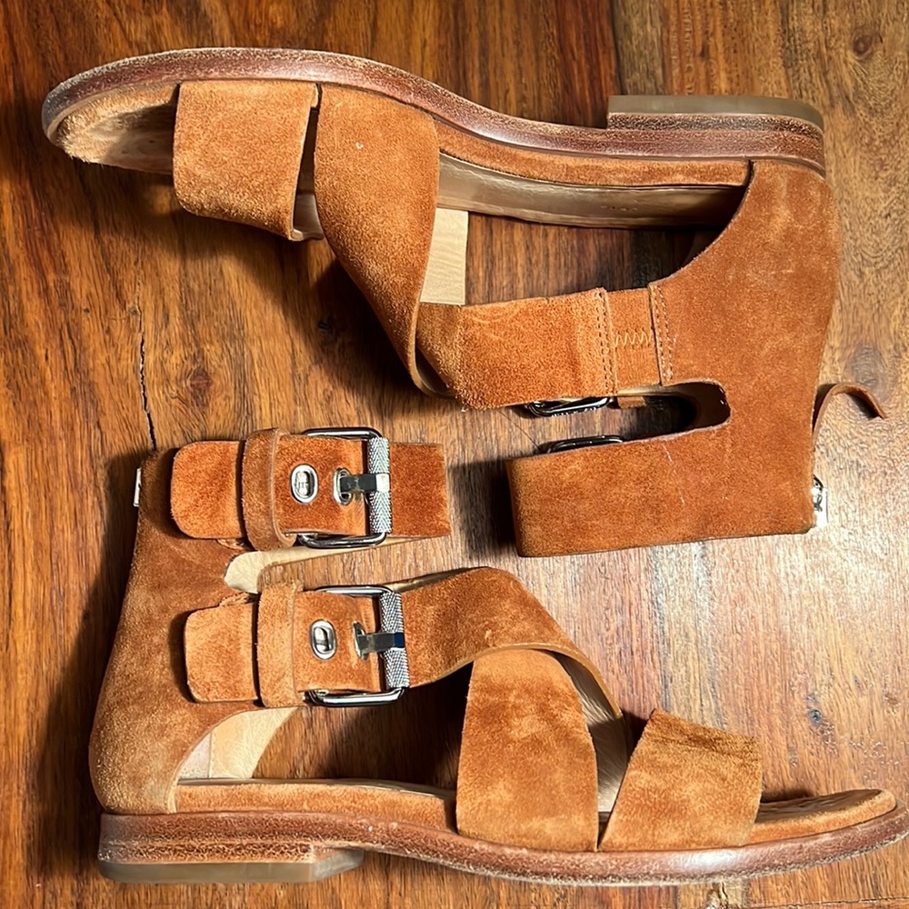 Rag & Bone Madeira Suede Gladiator Sandal Tan Size 35